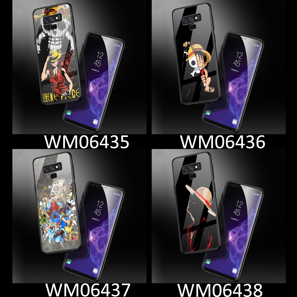 Ốp Điện Thoại Kính Cường Lực In Hình One Piece Sang Trọng Cho Samsung S10 S10e S9 S8 Note 10 Pro 9 8 Plus S10+ S9+ S8+ Note10+