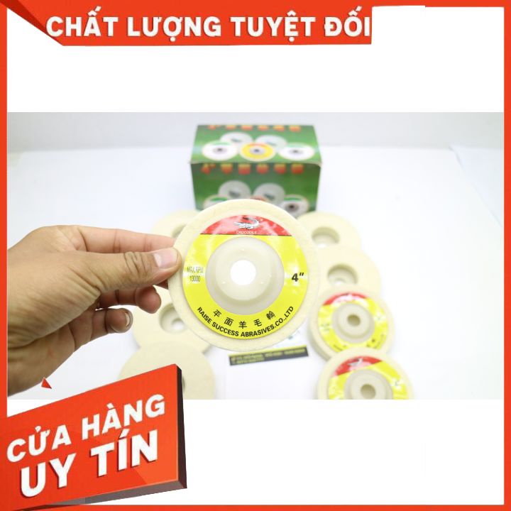 [RẺ VÔ ĐỊCH] Bánh Nỉ Đánh Bóng 100mm LOẠI XỊN Cá Sấu