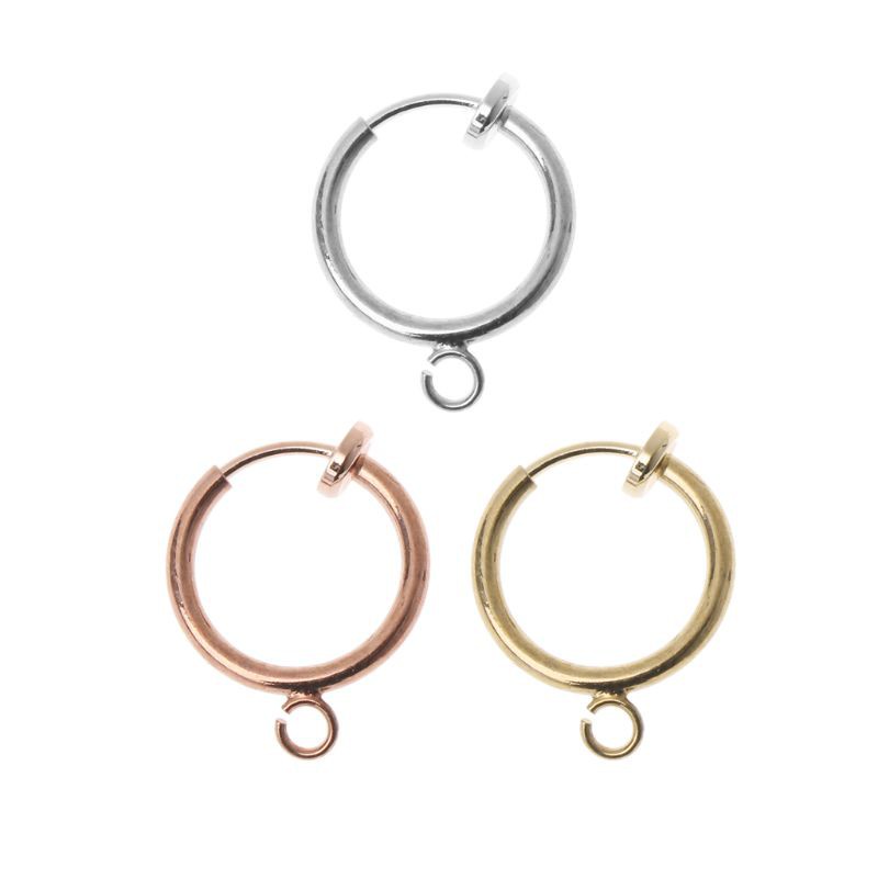 Bộ 10 Vòng Kẹp Tròn Bằng Đồng Thau Dùng Làm Trang Sức Diy