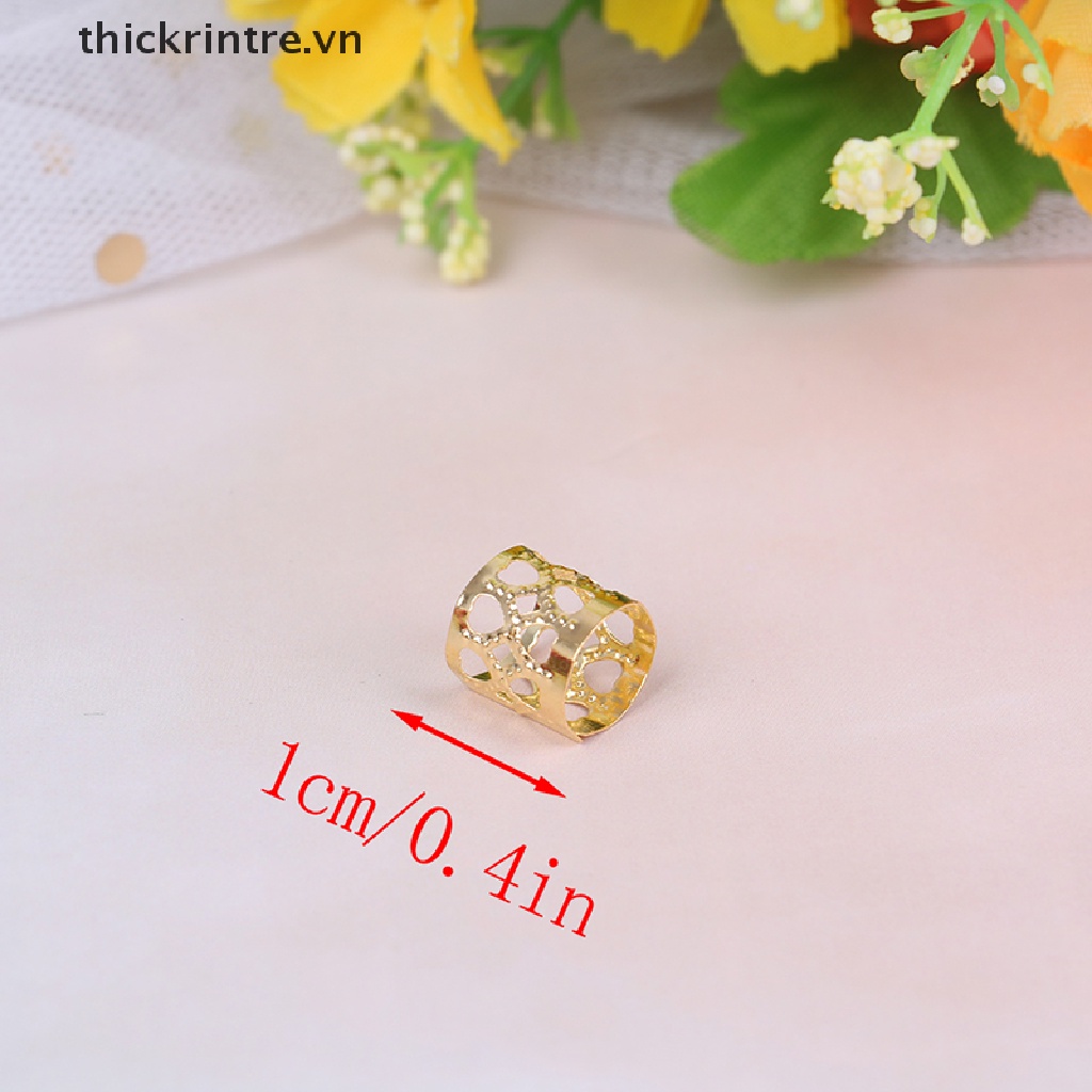 Set 20 Kẹp Tóc Bện Bằng Kim Loại Màu Vàng / Bạc Tùy Chỉnh Tiện Dụng