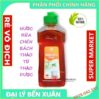 Nước rửa chén thảo dược Bách Thảo chai 500g