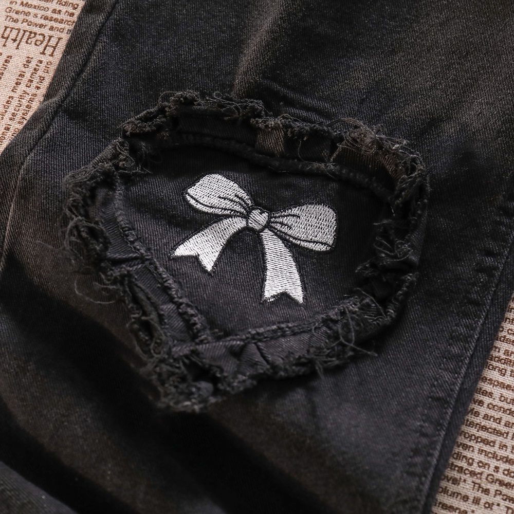 Quần Jeans Nữ Dài Ống Rộng Thời Trang Hàn