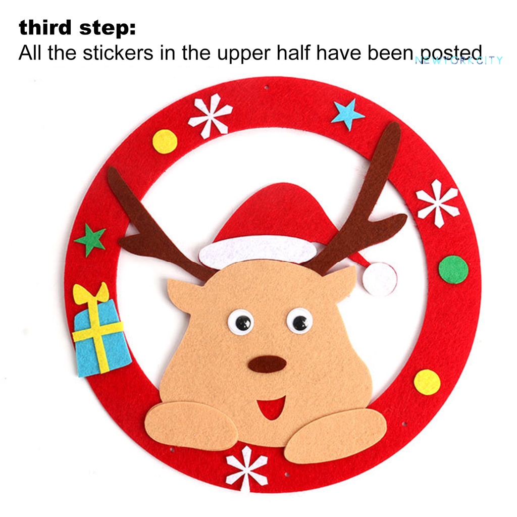 1 Bộ Vòng Hoa Bằng Vải Thủ Công Dễ Sử Dụng Cho Giáng Sinh