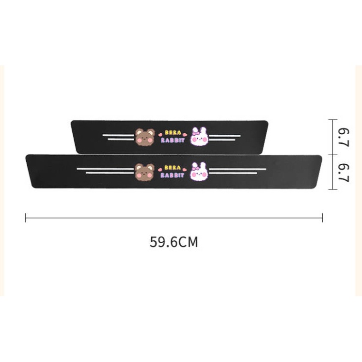 Set 4/ 8 miếng dán ngưỡng cửa bước chân chống xước