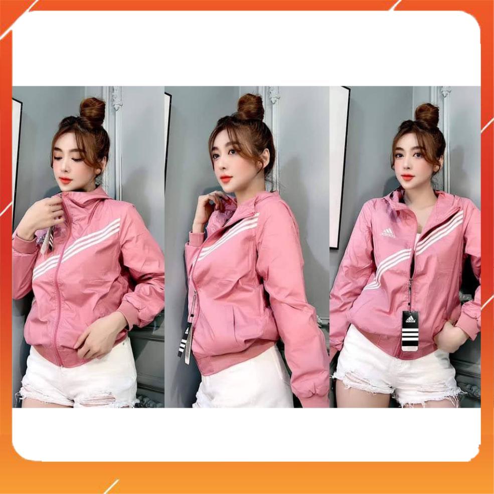 Áo khoác dù nam nữ thêu chữ 3 sọc addadd 💟