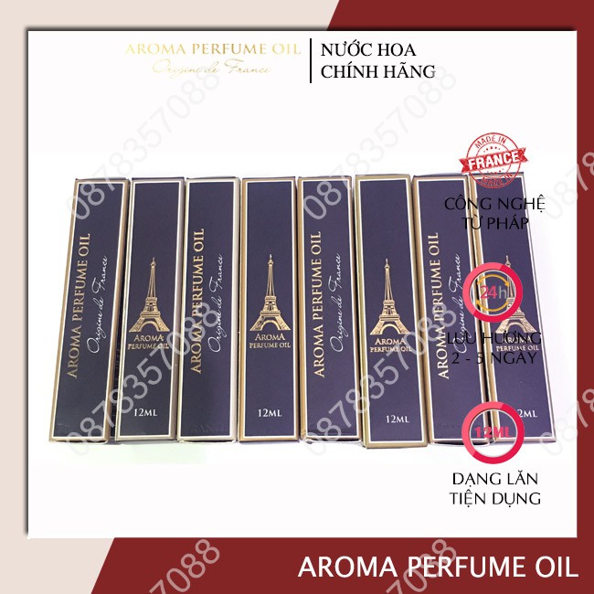Nước Hoa Dior, Tinh Dầu Nước Hoa Aroma Jadore 12ml - Sang Trọng, Nữ Tính