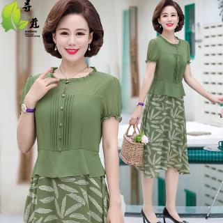Đầm thời trang thanh lịch dành cho nữ trung niên