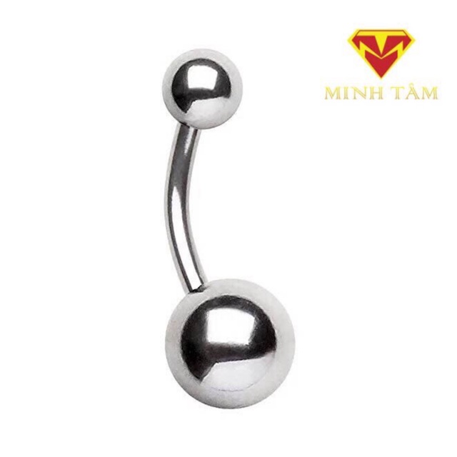 Khuyên đeo rốn bạc S925 cao cấp-Minh Tâm Jewelry