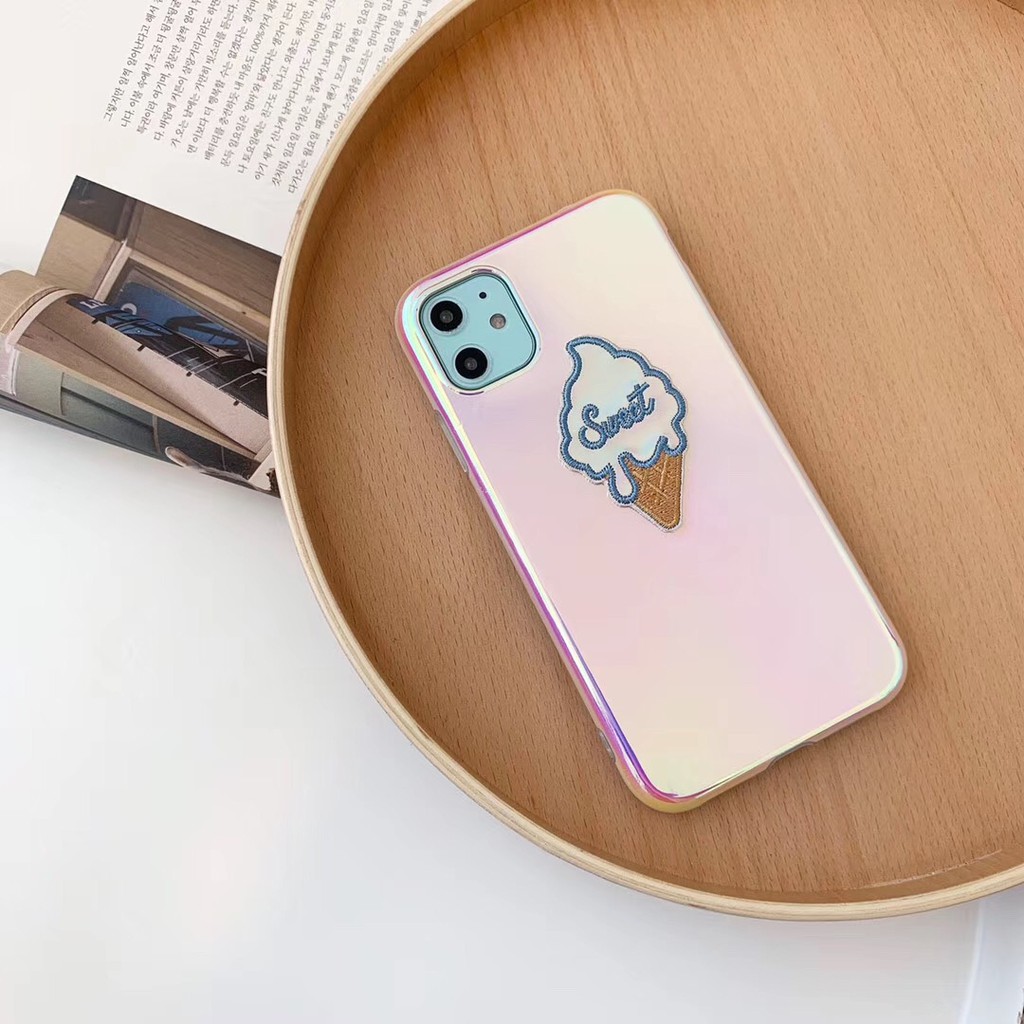 Ốp điện thoại mềm in hình cây kem hoạt hình cho iPhone11 11Pro 11Promax 6s 7Plus 8 11 11Pro 11Promax | BigBuy360 - bigbuy360.vn