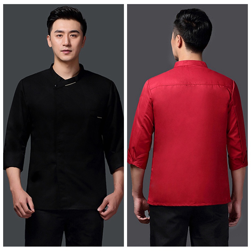 Đồng Phục Đầu Bếp Dài Tay Vải cotton Trang Trí Bánh Ngọt Cho Nam Và Nữ