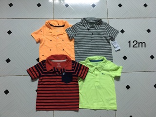 combo 4 áo bé trai carter có cổ