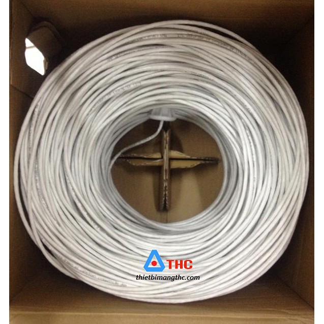 Cáp mạng commscope Cat5e 305m/thùng 6-219590-2 cap mang cat5e UTP 24AWG AMP,AMP Category 5e UTP Cable , 4-Pair