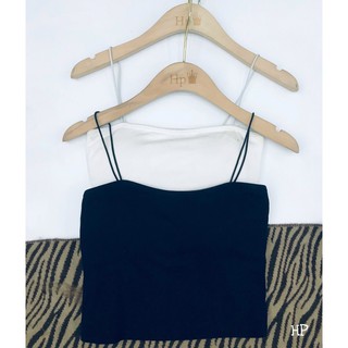 Áo 2 dây bún có đệm, Áo hai dây sợi nhỏ dáng croptop