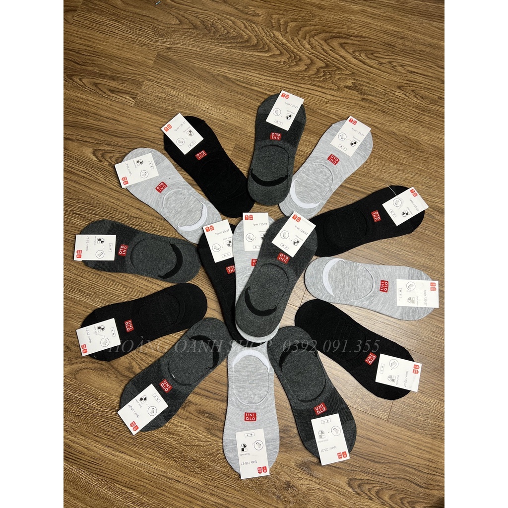 Combo 5 Đôi Tất Hài kháng Khuẩn Xuất Nhật Uni, Tất Đi Giày Lười Thông Thoáng Chân