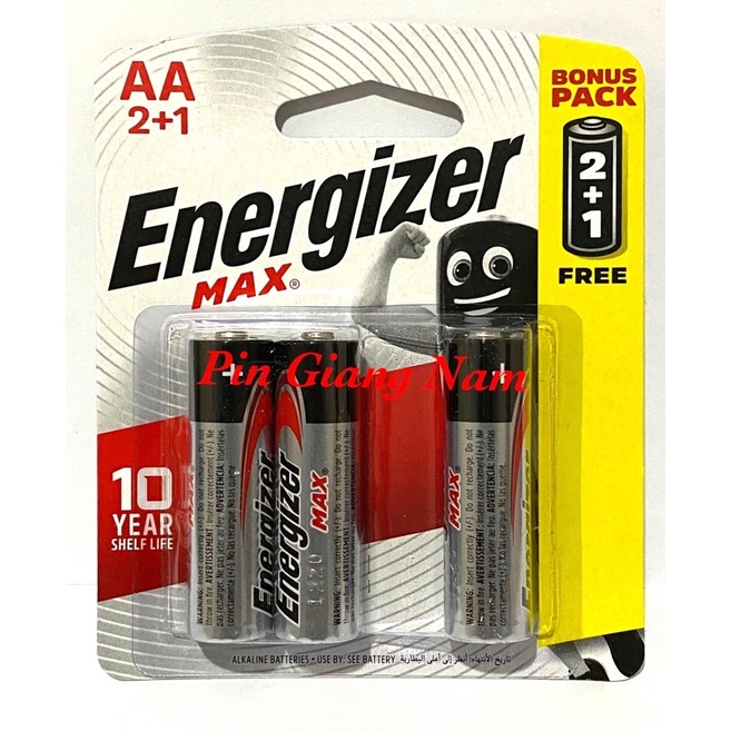 Pin AA Energizer Max E91 vỉ 3 viên