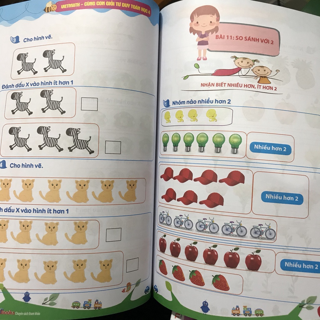 Sách - Vietmath - Cùng Con Giỏi Tư Duy Toán Học Tập 4 (Tái bản 2020)