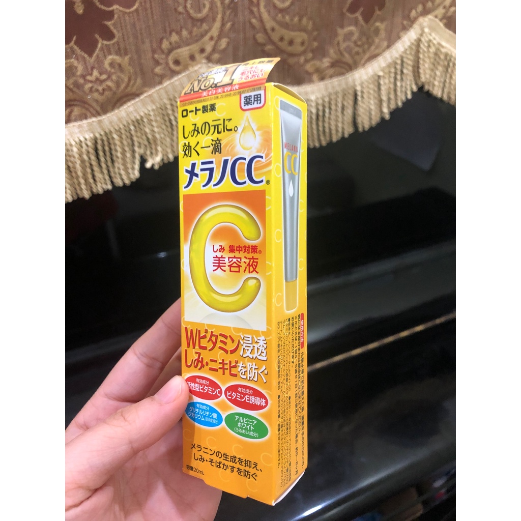 Serum Trị thâm nám, Tàn nhang Vitamin C Melano CC Rohto tuýp 20ml hàng nội địa Nhật