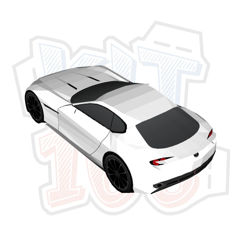 Mô hình giấy Mazda RX-VISION Trắng