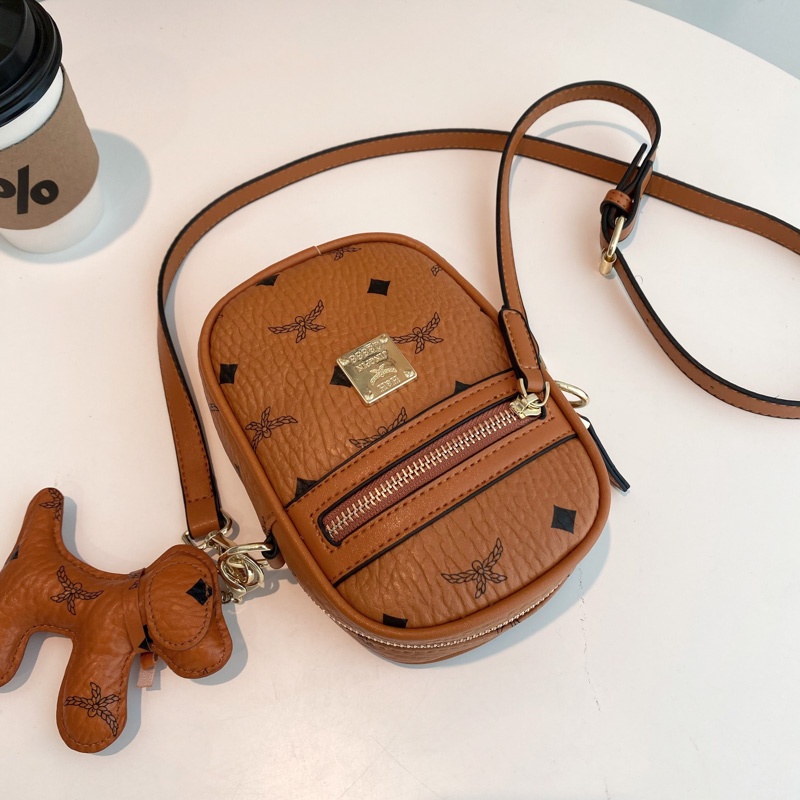 Túi IELGY đeo chéo dáng vuông nhỏ in họa tiết thời trang Hàn Quốc