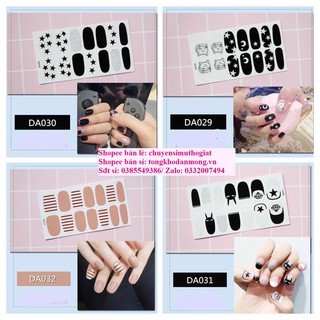 Sỉ DA21-DA40 Dán móng tay Bộ 14 nhãn Nail Sticker