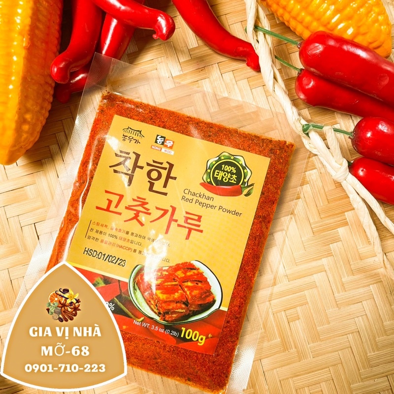 Bốt ớt Hàn Quốc dùng làm kim chi - gói 100gr-500gr