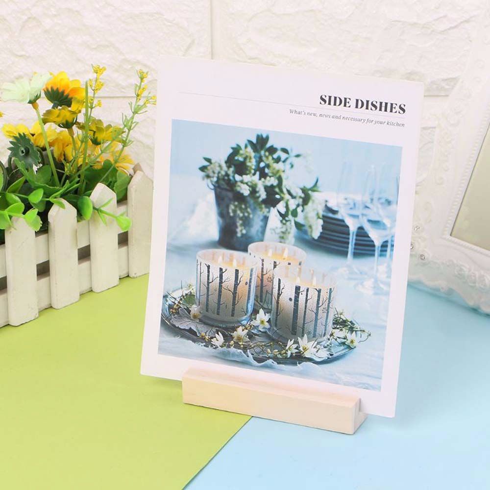 Giá Đỡ Kẹp Ảnh / Giấy Ghi Chú / Ảnh Để Bàn Bằng Gỗ Tự Nhiên Thanh Lịch81