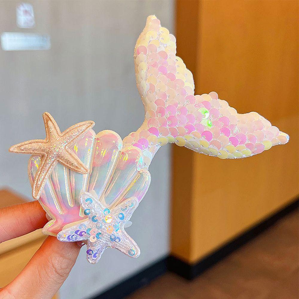 Kẹp Tóc Đính Kim Sa Hình Hoạt Hình Dễ Thương Cho Nữ