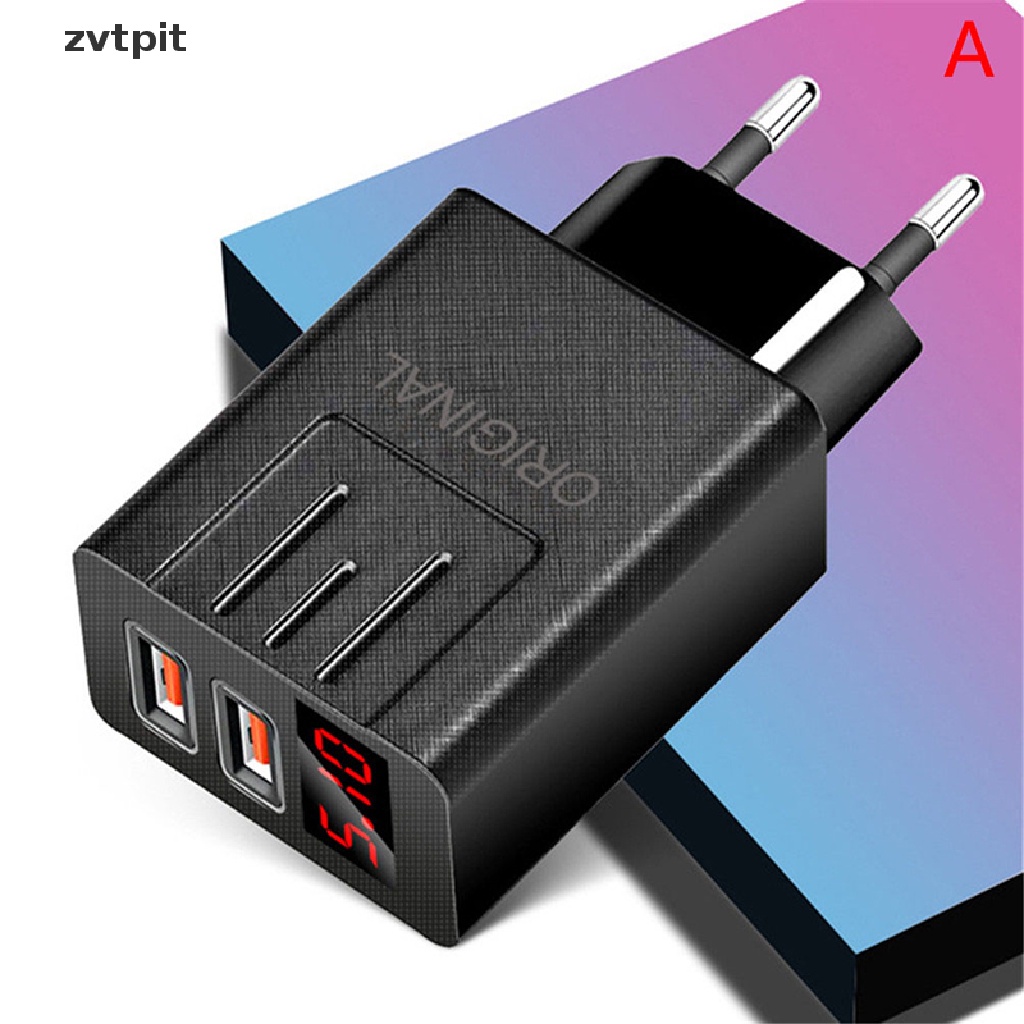 [ZVPT] 45W QC 3.0 USB Charger LED digital display Quick Charge Phone Charging Adapter DSF