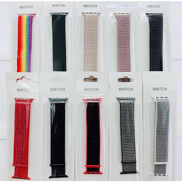 Dây Vải Apple Watch seri 1/2/3/4/5/6/7/SE và đồng hồ thông minh T500, HW12, HW22, .... đủ SIZE 38/40/41 - 42/44/45