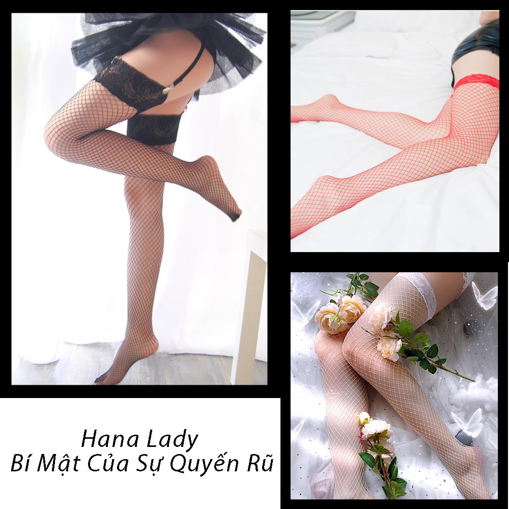 Tất lưới, tất vớ đùi sexy cao cấp quyến rũ gợi cảm ren nữ cosplay tiện dụng TV01