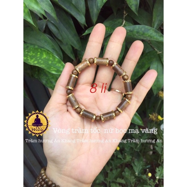 Vòng tay trầm hương tốc tự nhiên