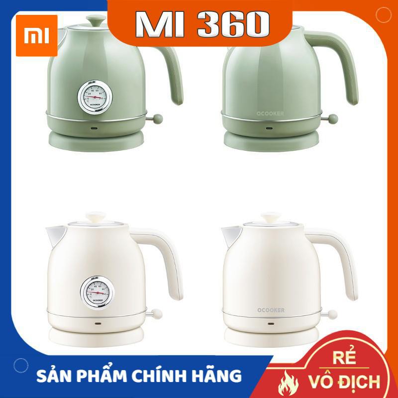 [Mã ELMS4 giảm 7% đơn 500K] Ấm Đun Nước Siêu Tốc Xiaomi OCooker ✅Dung Tích 1.7L ✅Có Nhiệt Kế Theo Dõi Nhiệt Độ Nước