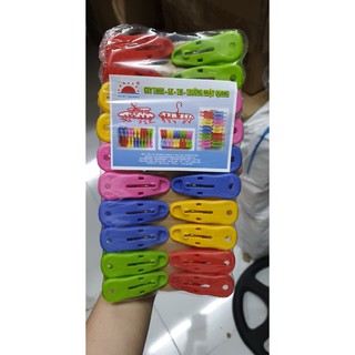 Combo 20 kẹp quần áo nhựa cao cấp Gia Phú ( giao nhiều màu như hình 2)