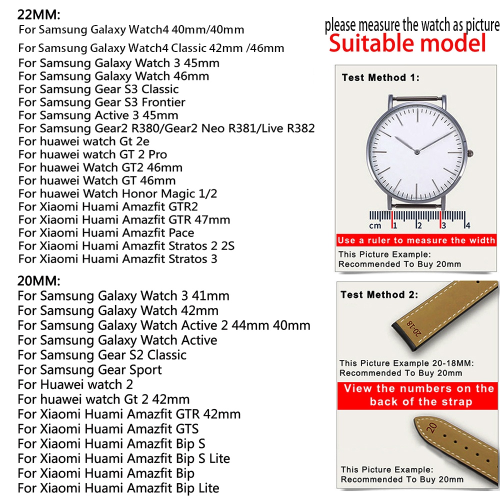 Dây đeo đồng hồ thể thao ngoài trời bằng nylon có khóa điều chỉnh cho Samsung Galaxy Watch 3 41mm 45mm 42mm 46mm