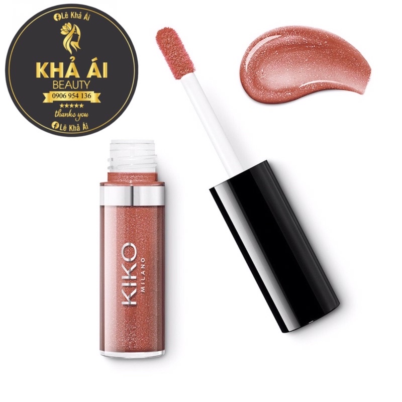 Son kem bóng nhũ ngọc trai On The Go Lip Gloss - Son kem Kiko Mini - Kiko Milano Italy