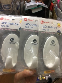 1Bịt 10vĩ móc dán tường Oval Lớn Hofaco