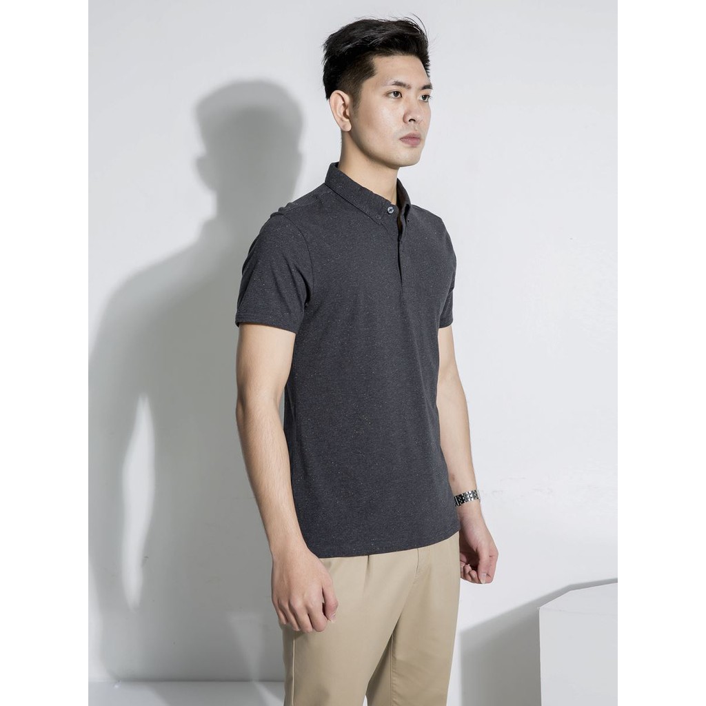 Áo polo nam ARISTINO họa tiết phẩy sợi, sắc màu trẻ trung, kết hợp cổ áo button down chỉn chu - APS015S8 | BigBuy360 - bigbuy360.vn