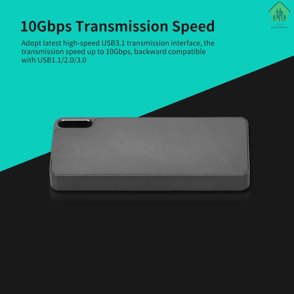 Hộp Đựng Ổ Cứng Ssd Xm M.2 Nvme Sang Type-C 10gbps Bằng Hợp Kim Nhôm Màu Xám | BigBuy360 - bigbuy360.vn