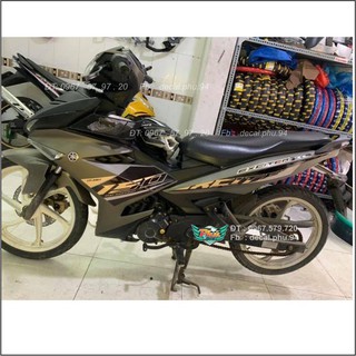 Tem rời exciter 150 xám đen zin uv