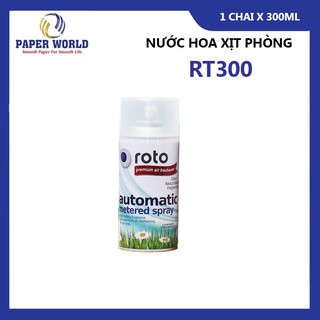 Nước hoa xịt phòng Roto RT300 nhiều mùi hương giúp khử mùi, diệt khuẩn, làm sạch không khí - dung tích 300ml