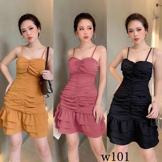 Đầm 2 dây có mút ngực