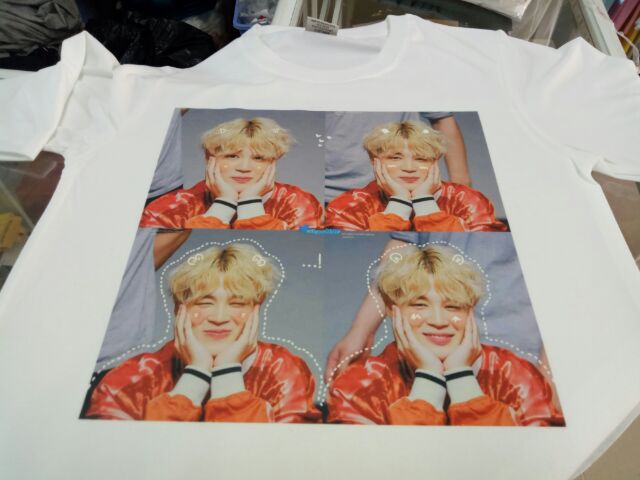 Áo Thun JIMIN BTS Tay Lỡ Unisex Dễ Thương Vải Thái 4 Chiều (S064)
