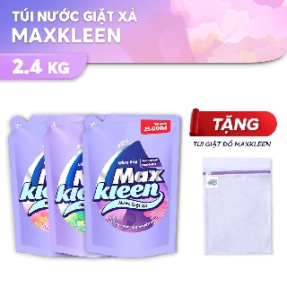 Túi Nước Giặt Xả MaxKLeen 2.4kg tặng túi giặt đồ
