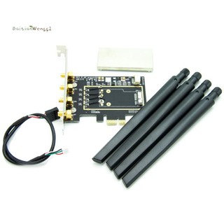 Bộ phụ kiện chuyển đổi Broadcom BCM94331 BCM94360CD BCM943602CDAX BCM943602CS WLAN Desktop PCI-E cho thẻ Wifi Apple