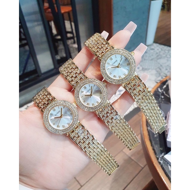 Đồng hồ Guess nữ viền đá thời trang