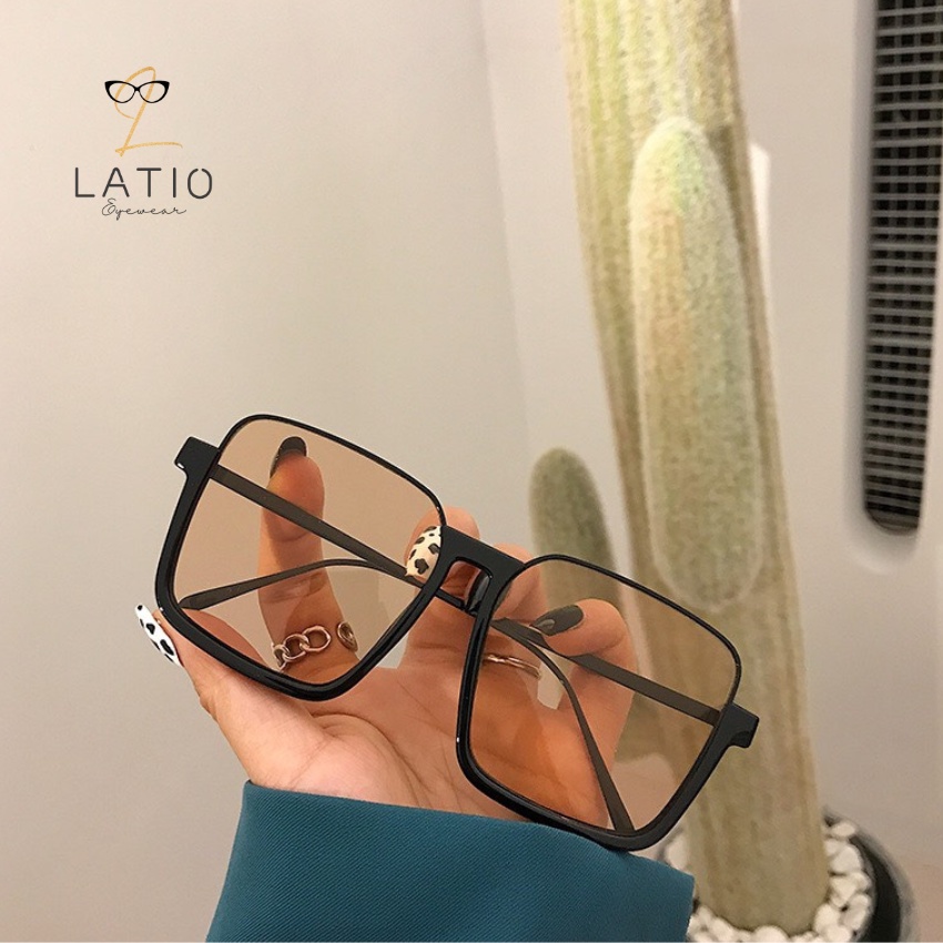 Kính mát nữ LATIO Kính mát thời trang được thiết kế kính nửa gọng tạo điểm nhấn cực đẹp vừa sang trọng vừa cá tính -KM14