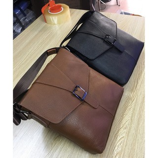 [Shop Cặp và Balo Chính Hãng ] túi đeo chéo da thật hàng chất