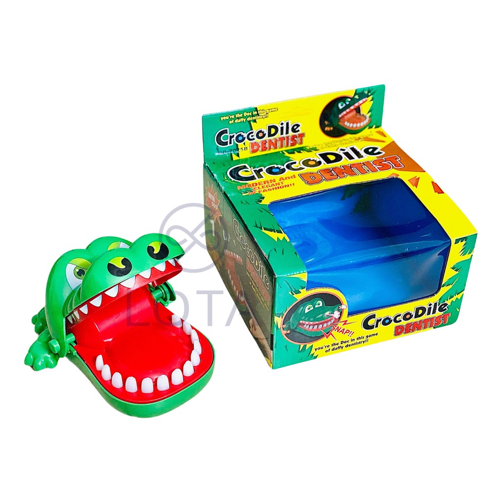 TRÒ CHƠI CÁ SẤU CẮN TAY CROCODILE DENTIST, toy chọn răng may rủi cho trẻ em bé, game nhóm bạn tập thể hên xui tiệc party