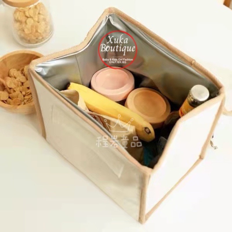 Túi Giữ Nhiệt Gấu Hàn Chuyên Ủ Bình Sữa Cho Bé