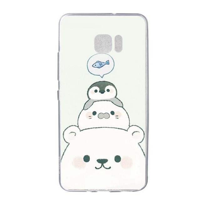 Ốp điện thoại silicone hình cá và gấu cho HTC U ultra/Ocean Note